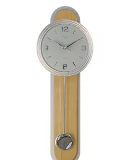 Hodiny Dizajnové kyvadlové nástenné hodiny JVD NS17014/68, 63cm