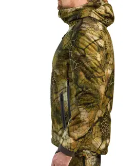 bundy a vesty Nepremokavá poľovnícka bunda 900 nehlučná hrejivá s maskovaním Furtiv