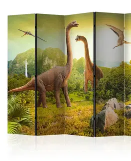 Paravány Paraván Dinosaurs Dekorhome 225x172 cm (5-dielny)