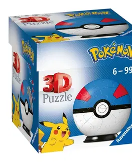 Hračky puzzle RAVENSBURGER - Puzzle-Ball Pokémon Motív 2 - Položka 54 Dielikov