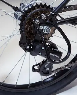 bicykle Chránič prehadzovačky na 20 a 24-palcové bicykle čierny