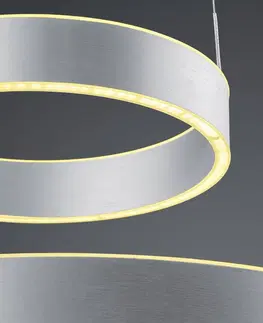 Závesné svietidlá HELL LED závesné svietidlo Delta 2-plameňové CCT hliník