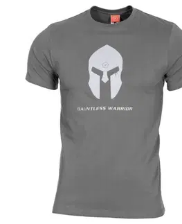 Pánská trička Pánske tričko PENTAGON® Spartan helmet wolf grey L