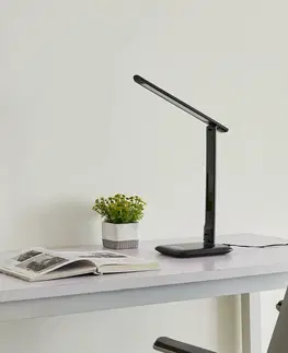 Stolové lampy na písací stôl Lindby Lindby Cerula LED stolná lampa, stmievač