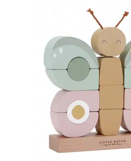 Drevené hračky LITTLE DUTCH - Motýľ drevený skladací