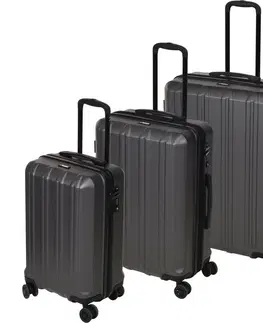Batohy Proworld 3-dielna sada cestovných kufrov, sivá