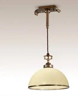 Závesné svietidlá Cremasco Závesná lampa La Botte, slonovinová