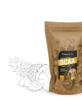 Športová výživa Protein&Co. BCAA ENHANCED – komplex aminokyselin 250 g Váha: 250 g, PRÍCHUŤ: Exotic pineapple