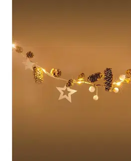 Vianočné dekorácie  LED Vianočná reťaz 10xLED/3xAA 2,5m teplá biela 