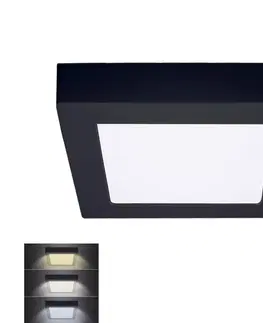 Svietidlá   WD171-B- LED Stropné svietidlo LED/12W/230V 3000/4000/6000K čierna hranatý 
