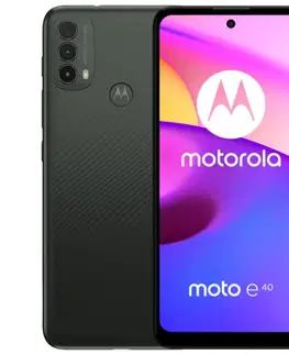 Mobilné telefóny Motorola Moto E40, 464GB, Carbon Gray PARL0001PL