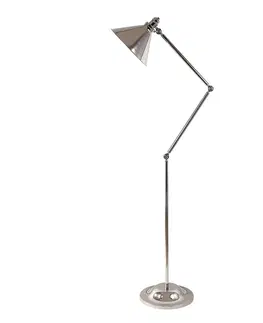 Stojacie lampy Elstead Stojaca lampa Provence, nastaviteľná leštený nikel