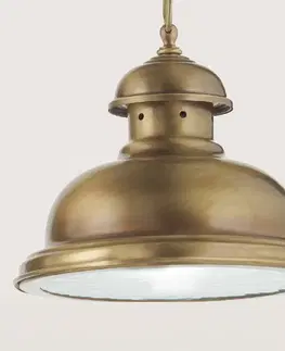 Závesné svietidlá Cremasco Závesná lampa Scirocco 25 cm mosadz satinovaná