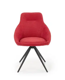 Jedálenské stoličky HALMAR K431 jedálenská stolička červená / čierna