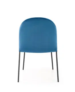 Jedálenské stoličky HALMAR K443 jedálenská stolička granátová / čierna