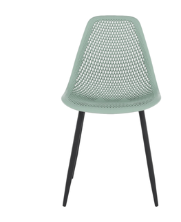 Jedálenské stoličky KONDELA Tegra Typ 2 jedálenská stolička zelená / čierna