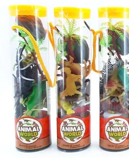 Hračky - figprky zvierat WIKY - Zvieratká v tube 12ks, 5-druhov
