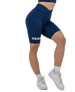 Dámske šortky Legínové šortky s vysokým pásom Nebbia 9″ SNATCHED 614 Dark Blue - L