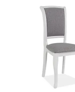 Jedálenské stoličky a kreslá Jedálenská stolička MN-SC Signal Orech / béžový prúžok
