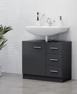 Kúpeľňové skrinky Skrinka pod umývadlo DTD Dekorhome Dub sonoma