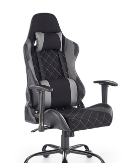 Kancelárske stoličky HALMAR Drake kancelárske kreslo s podrúčkami čierna / sivá