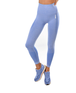 Dámske klasické nohavice Dámske legíny Boco Wear Blue Melange Push Up modrá - M/L