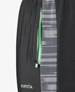 nohavice Futbalové nohavice Viralto PXL sivo-zelené