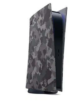 Príslušenstvo k herným konzolám PlayStation 5 Digital Console Cover, gray camouflage, vystavený, záruka 21 mesiacov CFI-ZCC1