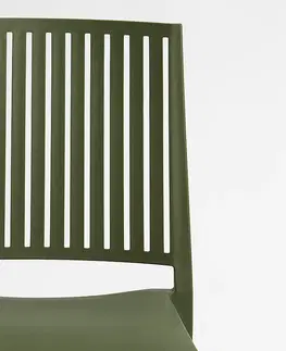 Záhradné stoličky a kreslá Plastové kreslo HELSINKY (rôzne farby) olivová