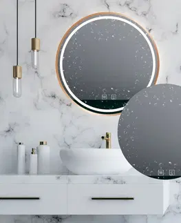 Kúpeľňa REA - Zrkadlo LED 50cm MMJ BRUSH ROSE GOLD HOM-05505