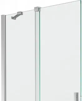 Sprchové dvere MEXEN/S - Velar Dvojkrídlová posuvná vaňová zástena 95 x 150 cm, transparent, chróm 896-095-000-01-01