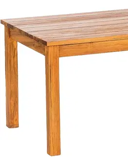 Stolčeky DEOKORK Záhradný teakový stôl GIOVANNI (rôzne dĺžky) 220x100 cm