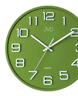 HODINY JVD Nástenné hodiny JVD Sweep HX2472.2 zelené, 31 cm