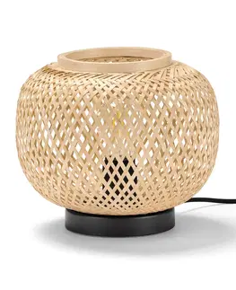 Lamps Stolová lampa s bambusovým tienidlom