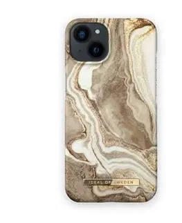 Puzdrá na mobilné telefóny Zadný kryt iDeal Fashion pre Apple iPhone 14, mramorová zlatá IDFCGM19- I2261-164