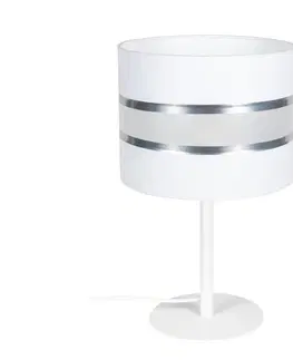 Lampy  Stolná lampa CORAL 1xE27/60W/230V biela 