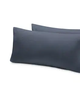 Pillowcases & Shams Džersejové obliečky na vankúš, 2 ks, každá cca 80 x 40 cm, modré