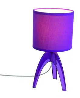 Lampy na nočný stolík Näve Trendy stolná lampa Ufolino, fialová