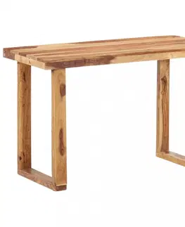 Jedálenské stoly Jedálenský stôl masívne drevo Dekorhome 180x90x76 cm