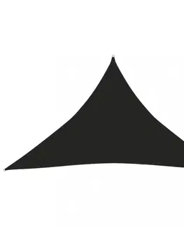 Stínící textilie Tieniaca plachta trojuholníková HDPE 2,5 x 2,5 x 3,5 m Dekorhome Čierna