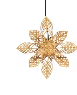 Vianočné svetelné hviezdy PR Home PR Home Anna dekoratívna ratanová hviezda Ø 45,5 cm
