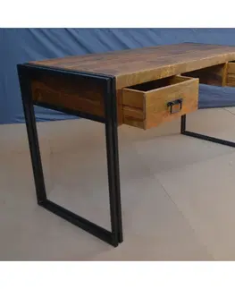 Písacie a pracovné stoly Písací stôl Retro 160x76x70 indický masív mango