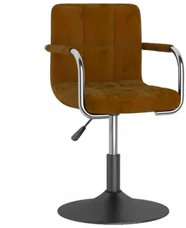 Kancelárske stoličky Otočná stolička kov / zamat Dekorhome Čierna