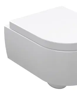 Záchody KERASAN - FLO závesná WC misa, 36x50cm, biela 311501
