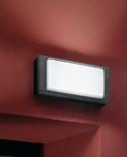 Vonkajšie nástenné svietidlá Performance in Lighting Vonkajšie nástenné svietidlo BLIZ RING antracit