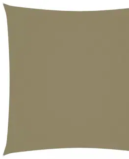 Stínící textilie Tieniaca plachta štvorcová oxfordská látka 2,5 x 2,5 m Dekorhome Žltá