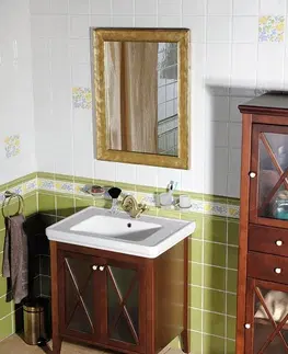 Kúpeľňa SAPHO - CROSS umývadlová skrinka 55x81x43cm, mahagon CR060