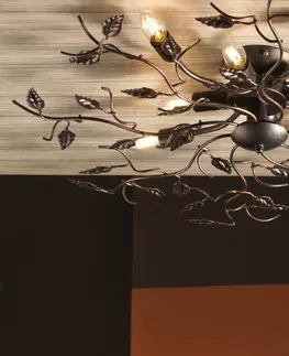 Stropné svietidlá Euluna Stropné svietidlo Cernecchio, 8-plameňové, bronz