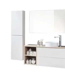Kúpeľňový nábytok MEREO - Aira, kúpeľňová skrinka s keramickým umývadlom 81 cm, biela CN711