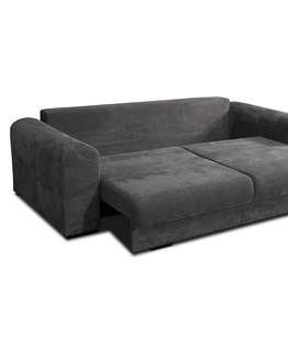 Pohovky KONDELA Gilen Big Sofa rozkladacia pohovka s úložným priestorom sivá / svetlosivá / béžová